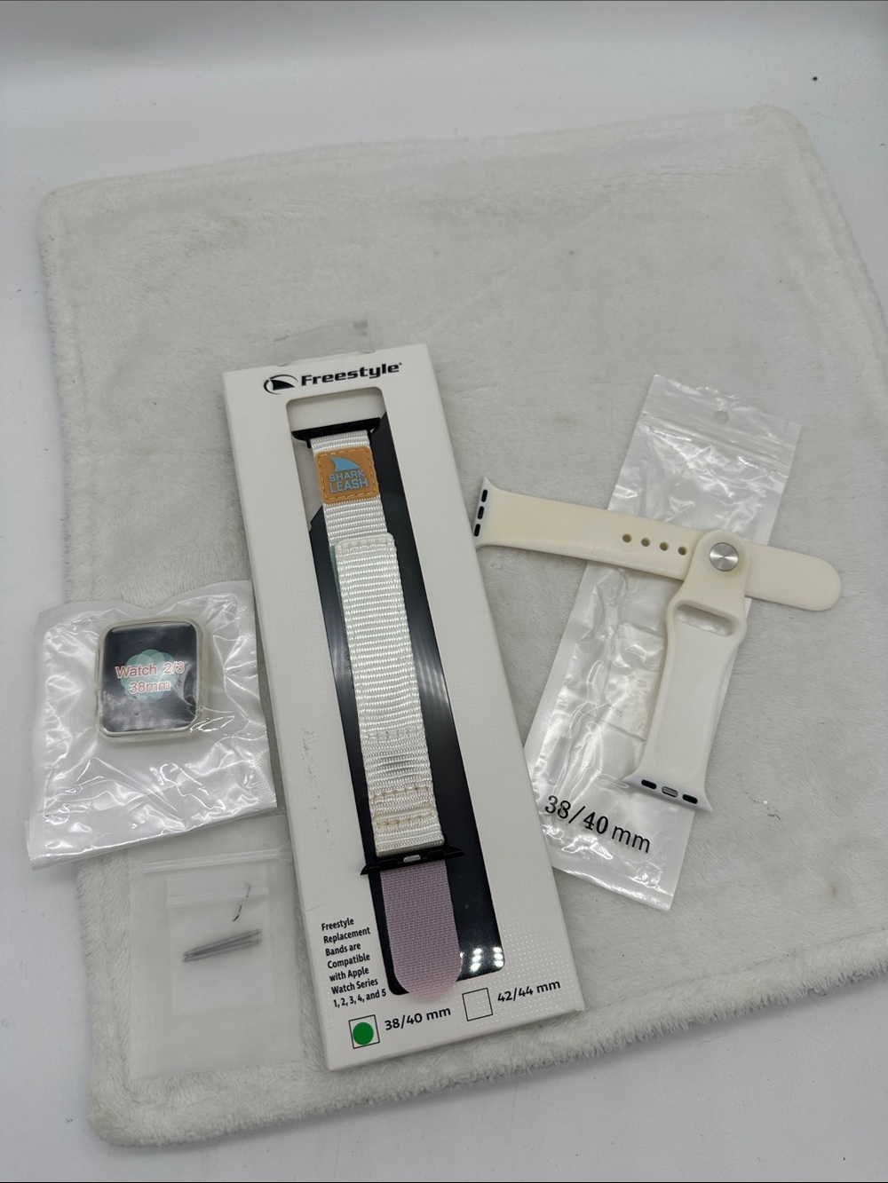 Freestyle White Nylon & Cream Silicone Replacement Watch Bands